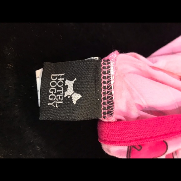 🆕 Valentines Hotel Doggy Dog Onesie Pink Heart Sucker All Over Print PJs - Picture 9 of 12